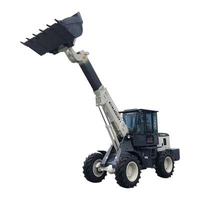 Telescopic boom wheel loader with forestry mulcher for sale